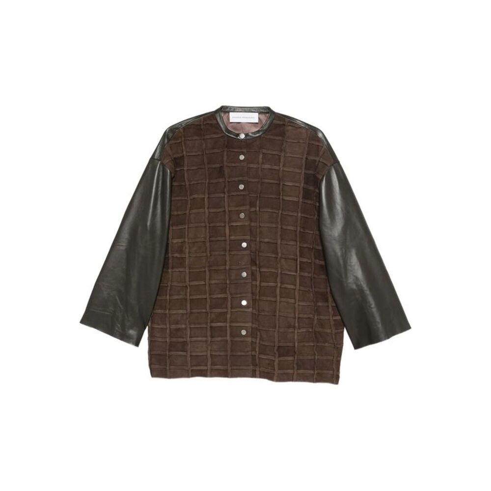 Niccolò Pasqualetti Brown Jackets - Leather Jackets Women